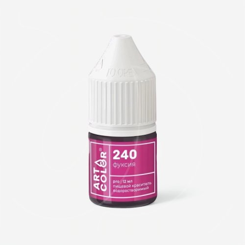 Краситель пищевой гелевый водорастворимый Art Color "Pro 240 Фуксия" 12 мл ARTC-10405-15 (240)